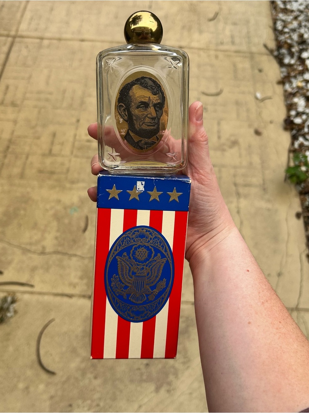 Avon Vintage Abraham Lincoln After Shave Bottle with Original Box